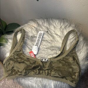 Diesel Khaki Lace Bralette